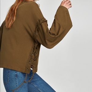 Zara Sweatshirt w/Metallic Rings